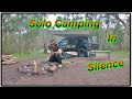 Going solo camping silent   only sounds from the bush 