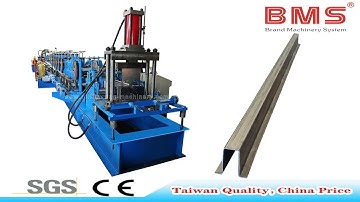 Full AUTO Change Height & Width Batten /Hat Purlin Roll Forming Machine For Solar System