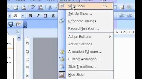 Microsoft Office PowerPoint 2003 Show a hidden slide
