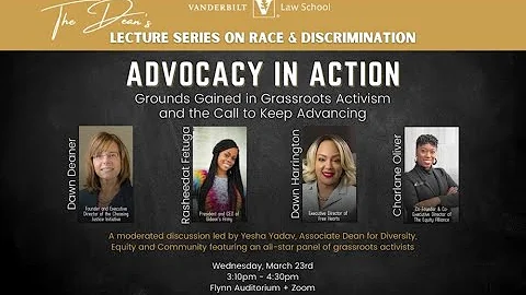 Advocacy in Action: The 2022 Dean's Lecture Series on Race and Discrimination