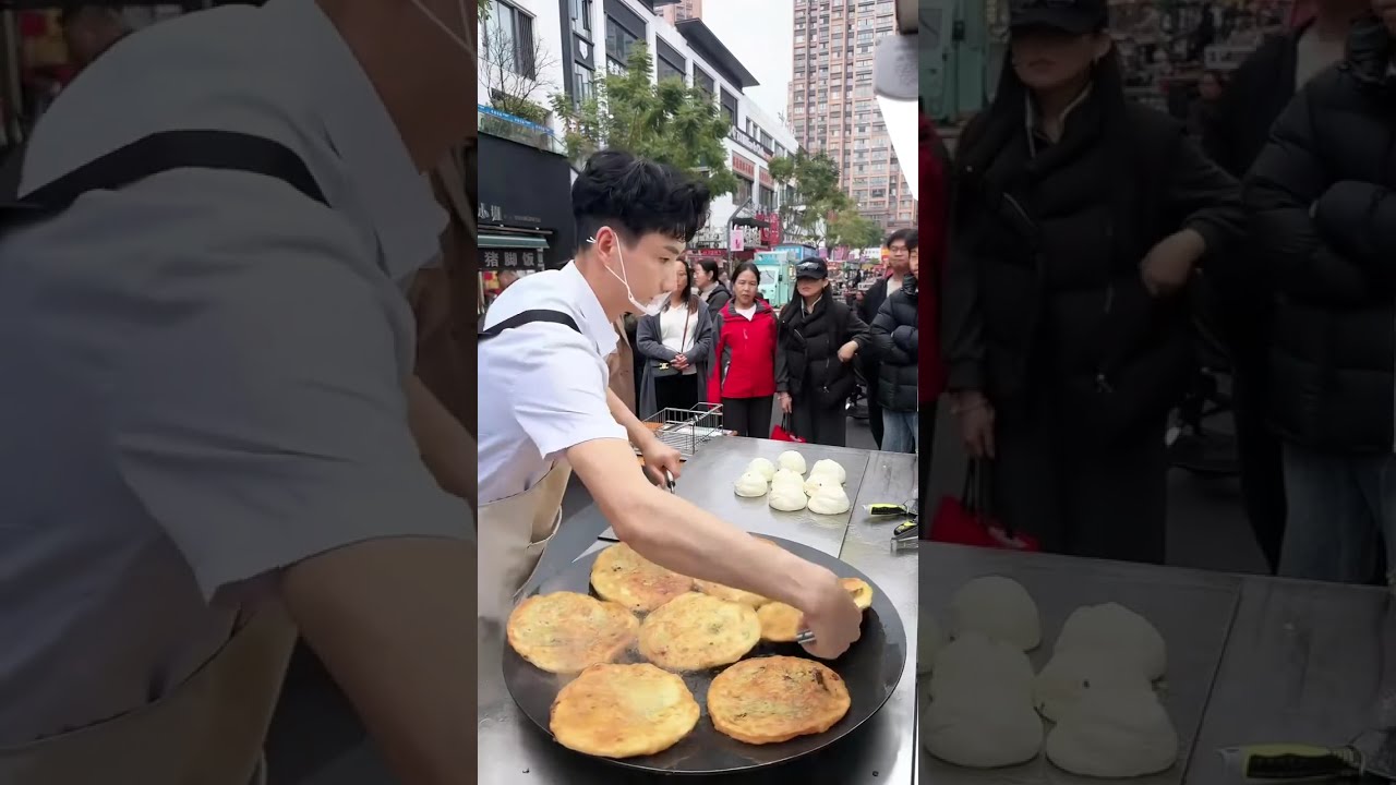 Set up a stall and sell 1,000 scallion pancakes every day!
