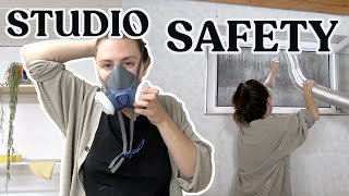 6 Steps to a Safe Pottery Studio // Pottery Studio Safety