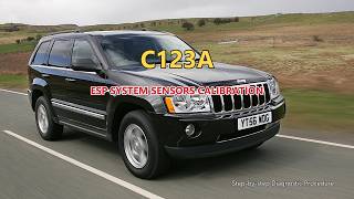 C123A Jeep Grand Cherokee - ESP System Sensors Calibration | Step-by-Step Diagnosis