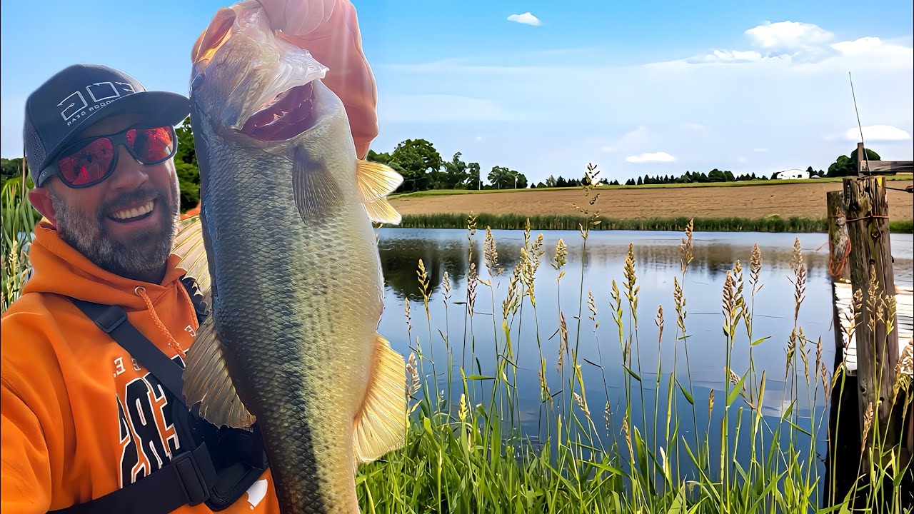 Early Spring Pond Bass Fishing