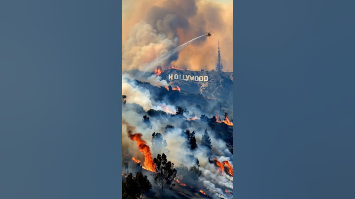 ￼ Hollywood  California ￼ fire America ￼