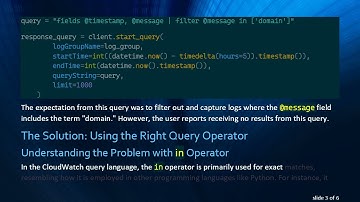 How to Filter CloudWatch Logs Using Boto3 in Python