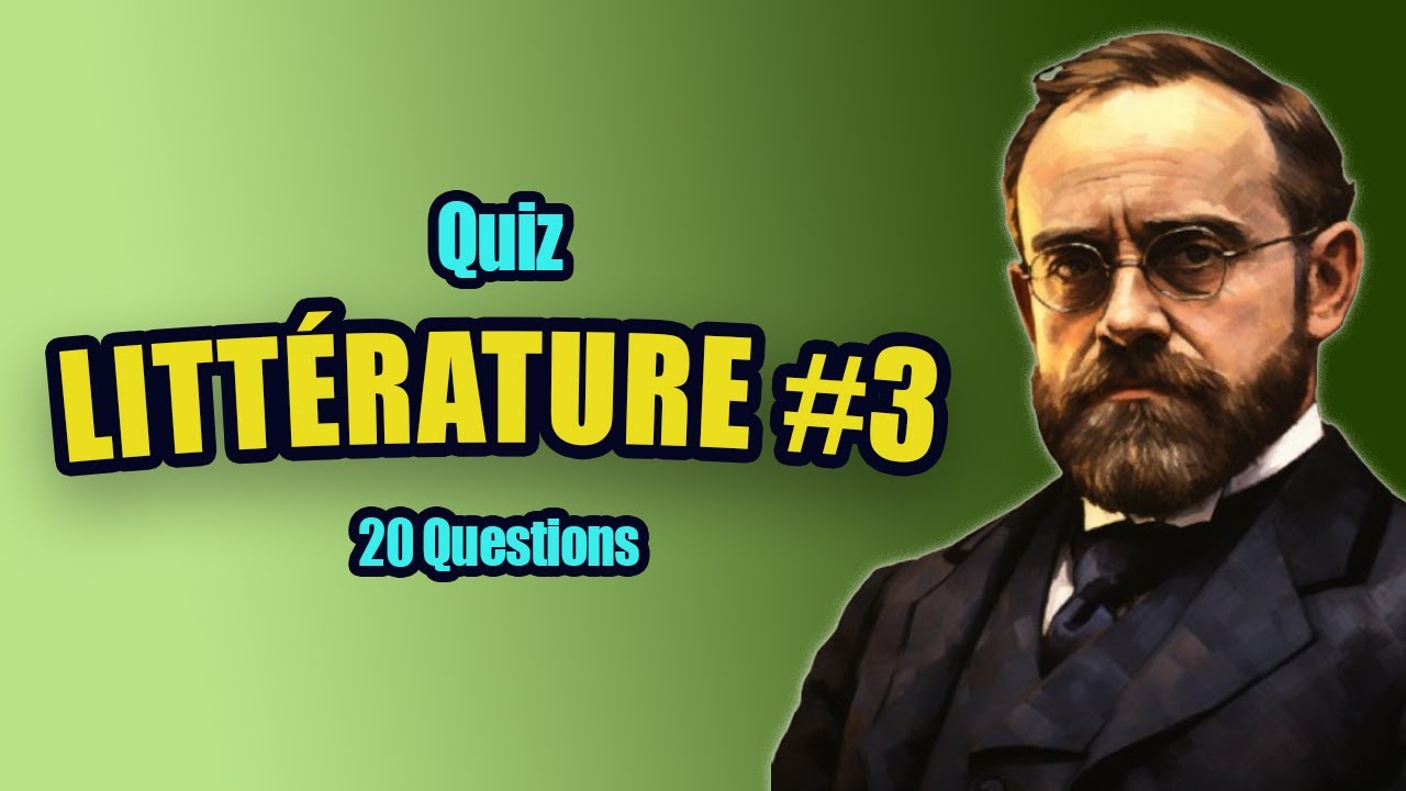 Quiz de LITTERATURE #3 - 20 Questions pour les experts ( Victor Hugo, Emile Zola ... )