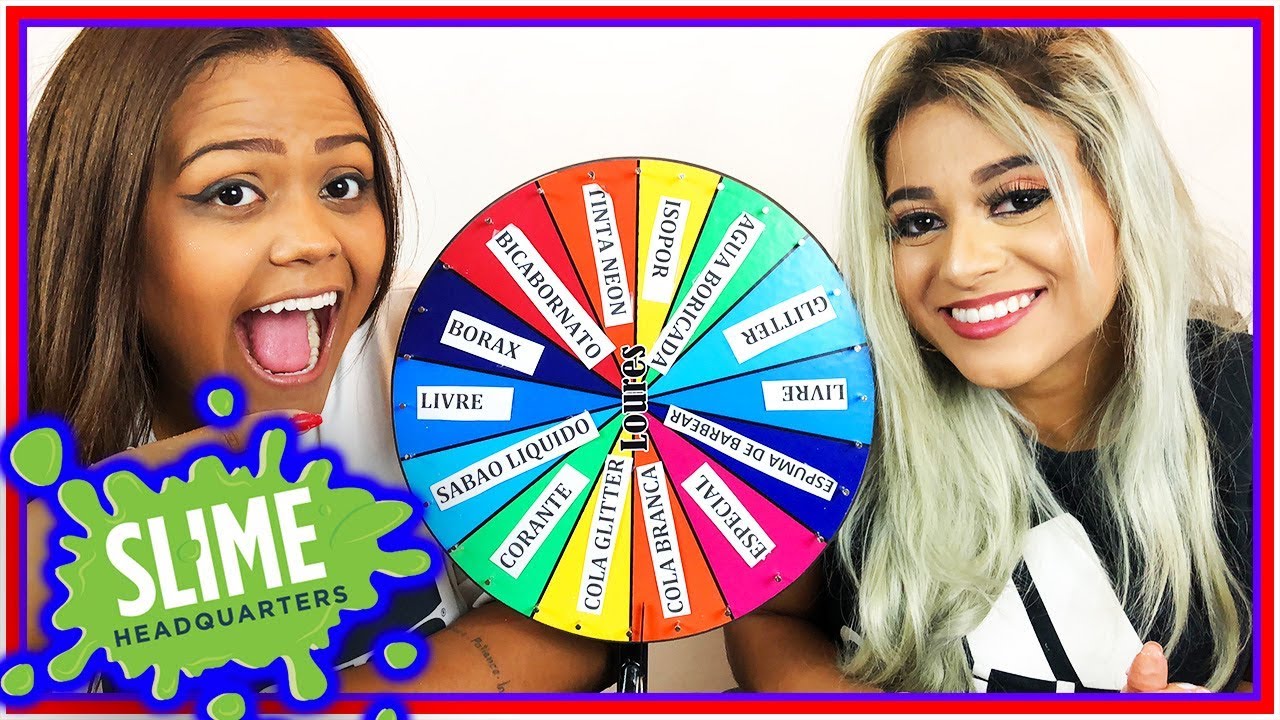 DESAFIO DA ROLETA MISTERIOSA DE SLIME (MYSTERY WHEEL OF SLIME SWITCH-UP  CHALLENGE)