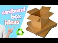 😍 You will love these 15 Ideas to make with cardboard boxes