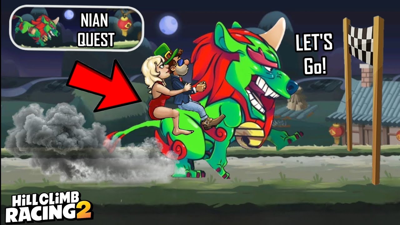 RIDING ON NIAN?? 👀🤩 NEW EVENT NIAN QUEST GAMEPLAY - Hill Climb Racing 2