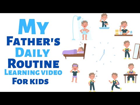 Father's daily routine - daily routine vocabulary | English Pro 2.0 ...