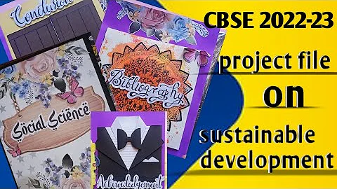 project file on sustainable development | class 10 | chitrakala#trending#viral#socialscienceproject