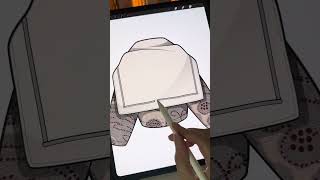 Full hoodie design workflow from flat to real #hoodie #streetwear #procreate #clothingdesign