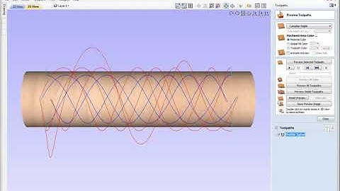 Rotary Machining Creating a Spiral Column