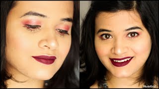 Using Makeup Revolution Re-Loaded Palette | Pink simple makeup look