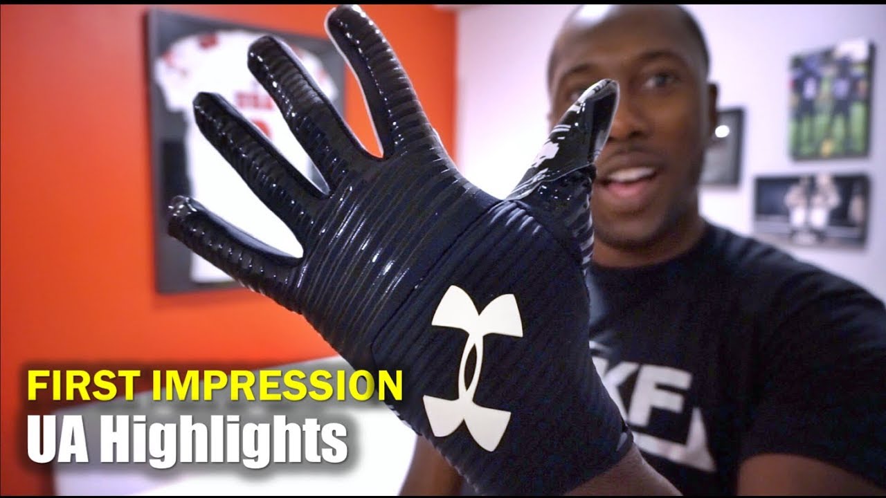 UA Highlight Football Gloves: First 
