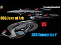 Uss joan of arc vs uss enterprise f  both ways  star trek starship battles