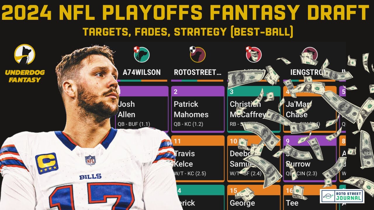 2024 NFL Playoffs Fantasy Draft & Strategy Underdog Best Ball Drafts Win 150,000 The Gauntlet