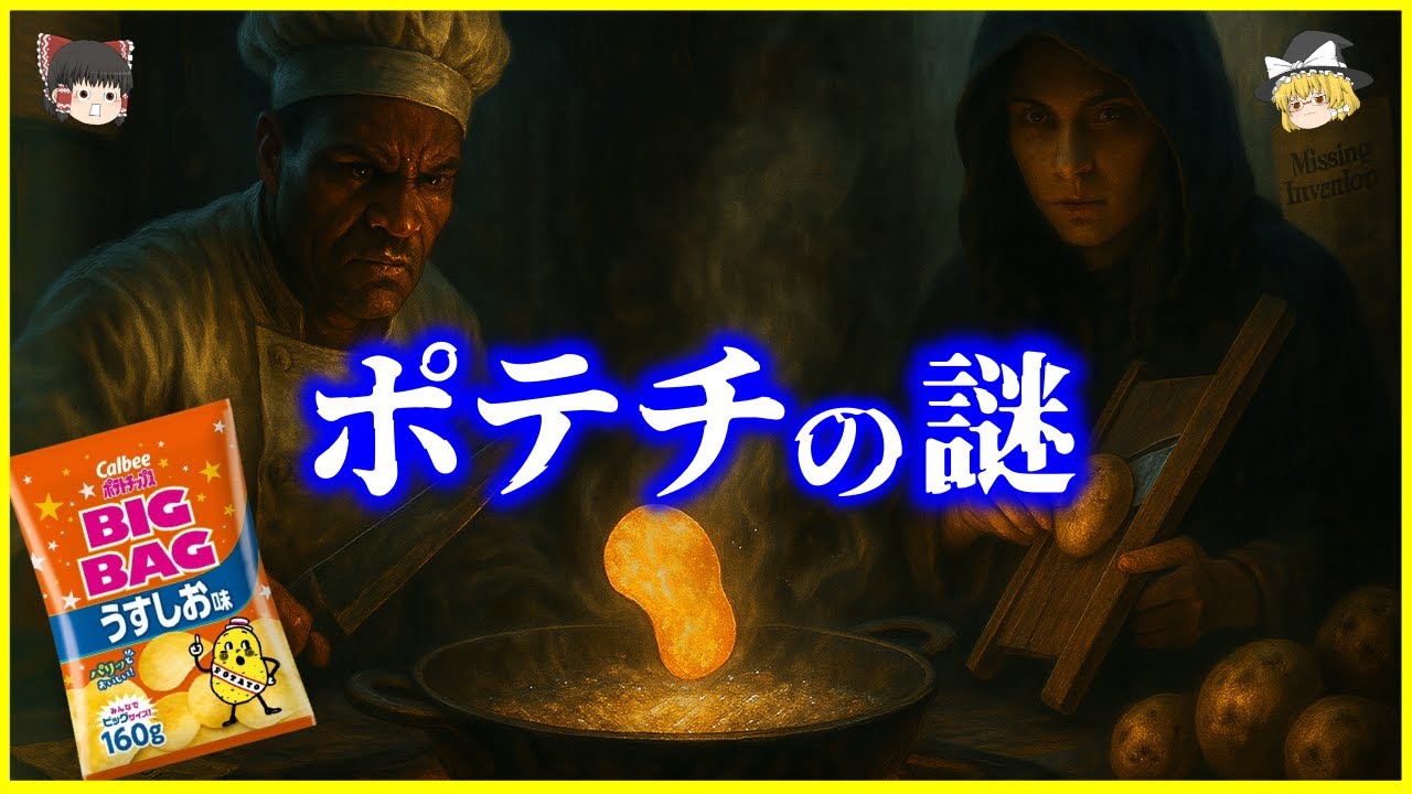 【ゆっくり解説】クレームから生まれた…!?「ポテトチップス」は何故できた？ポテチの歴史とジャガイモを解説/日本人初は岩倉具視!?市販ポテチは“家庭用ジャガイモ”と違う!?