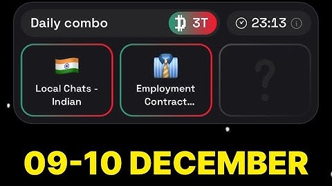 Dropee Daily Combo 09 & 10 December | Dropee Daily Combo Today | Today Dropee Combo Card |