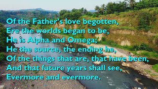 Of the Father's Love Begotten (Tune: Divinum Mysterium - 4vv) [with lyrics for congregations