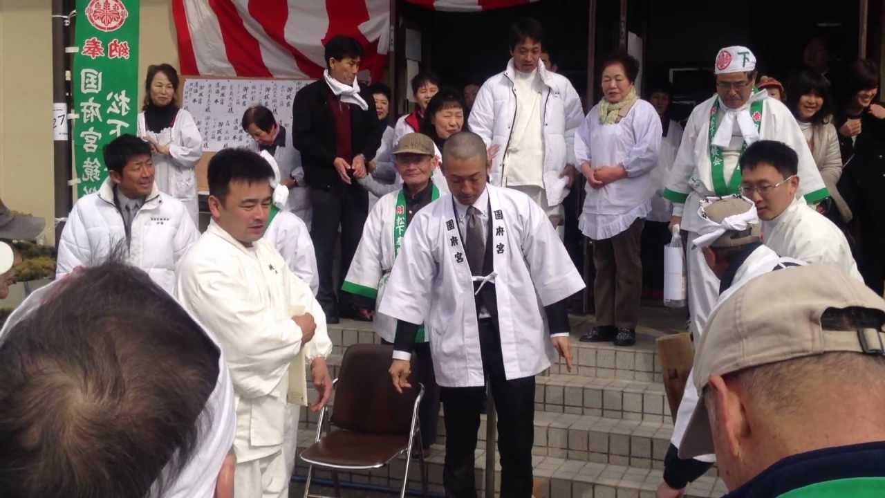 平成25年 国府宮はだか祭 神男「新實 功一朗」氏 松下奉賛会へご来訪