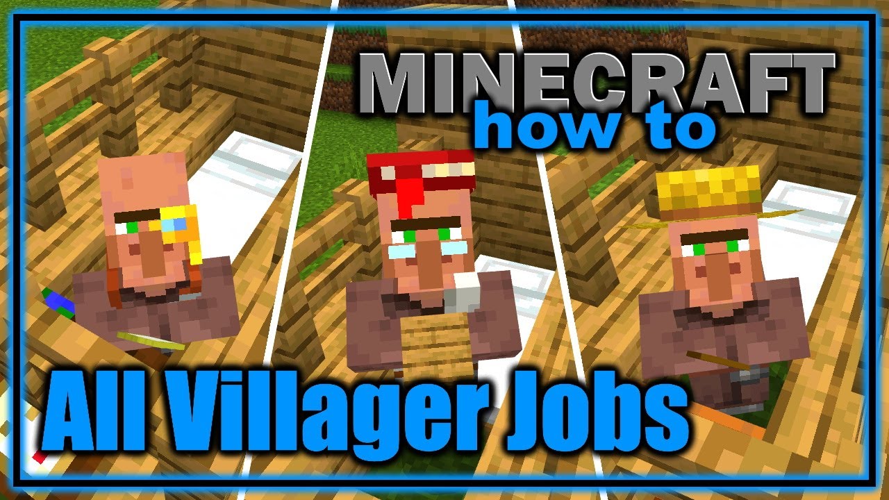 How To Give Villagers Jobs In Minecraft Youtube