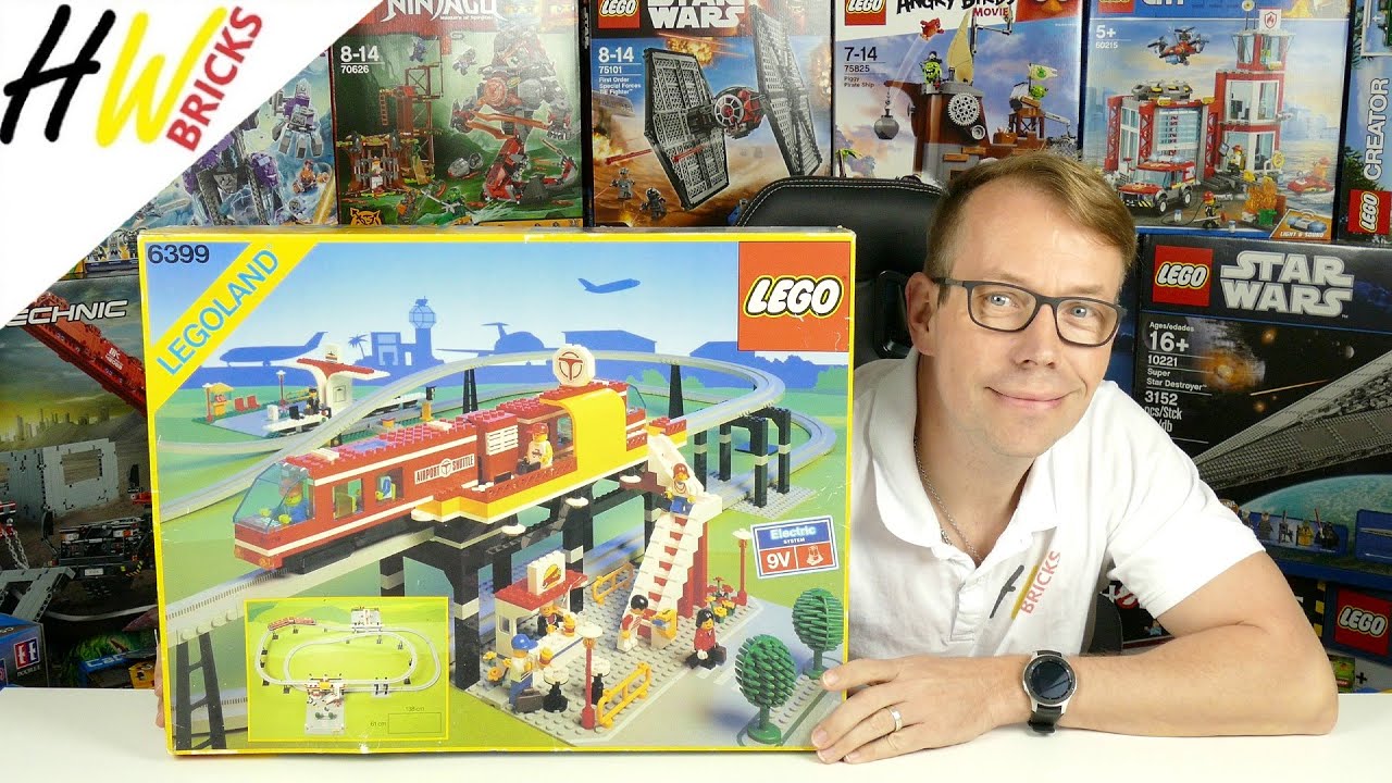 LEGO 6399 Monorail Airport Shuttle 30 Jahre alt und so begehrt!! - YouTube