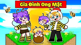 NABEE VÀ TÔ GÀ TRỞ THÀNH GIA ĐÌNH ONG MẬT VÀ CÓ CON TRONG MINECRAFT*NABEE 1 BLOCK 👨‍👩‍👧‍👦🐝