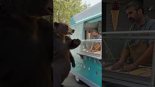 Bear Orders Ice Cream 🍦😂 | Realistic Funny AI Animal Video