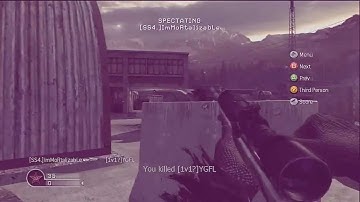 ImMoRtalizabLe vs " #1 CoD4 1v1er Au " [Countdown]