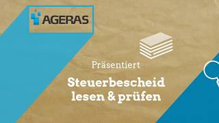 Steuerbescheid Erklarung So Lesen Prufen Sie Ihr Schreiben Ageras