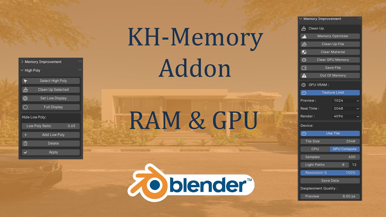 شرح Blender Addon / KHMemory. YouTube