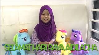 School Asignment Ucapan Selamat Hari Raya Aidil Adha dari Jasmine