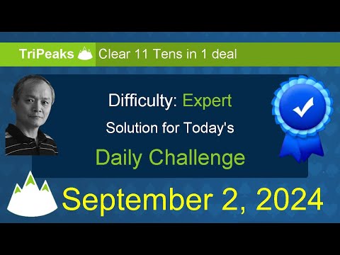 Microsoft Solitaire Collection: TriPeaks - Expert - September 2, 2024
