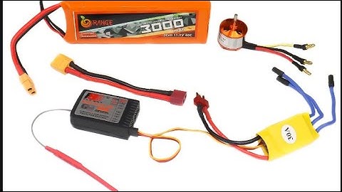 How to connect motor and esc to reciever// for beginners very easy for rc planes