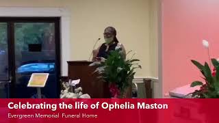 Funeral Service for Ophelia Maston