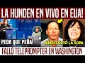 🚨LA HUNDEN EN VIVO! FALLA PROMPTER EN WASHINGTON. EUA SUELTA LA SOPA DE TIM Y ANABEL🚨