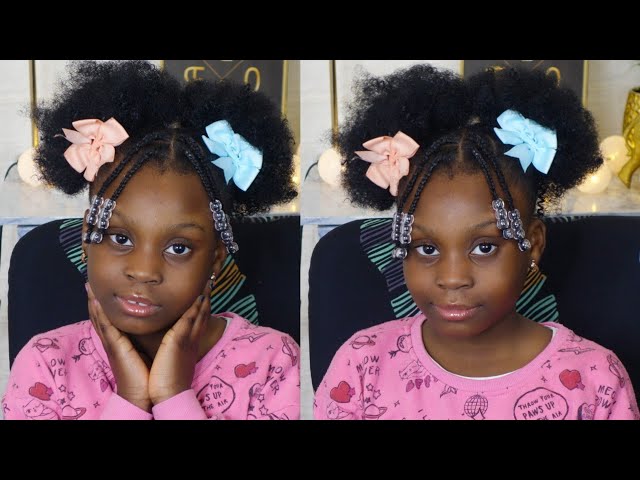 Two Braids & a Puff - YouTube