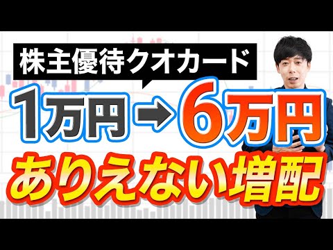 優待クオカード6倍のヤバい増配株+株価80％OFFでも下げ止まらない大手高配当株の買い場ほか