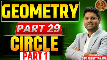 Geometry Part 30 Circle Part - 1 By Abhinay Sharma (Abhinay Maths)