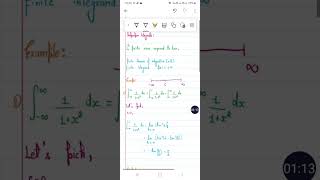 improper integral classification and based example
