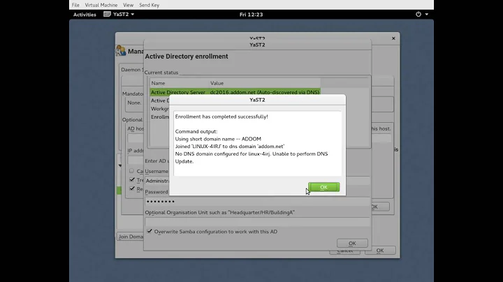 SSSD, Active Directory, and openSUSE