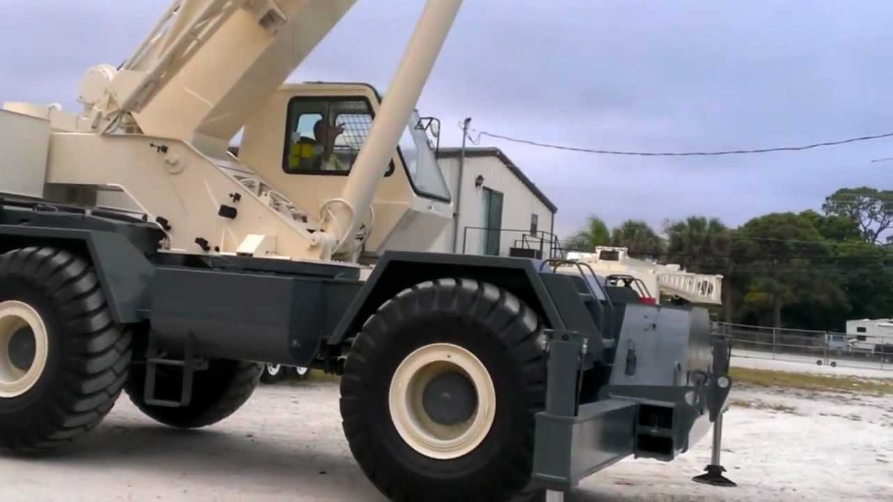 Royal Crane 1997 Terex RT450 50 ton - YouTube