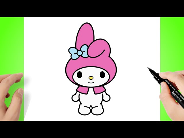 Como dibujar a My Melody - Sanrio 