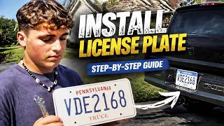 How to Install a License Plate on Your OBS Truck | Levi's First Truck