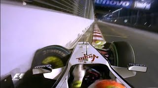 F1 Singapore Onboard Crashes