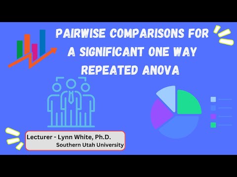 18. Pairwise comparisons for a significant one way repeated ANOVA