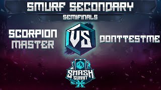Scorpion Master vs DontTestMe - Smurf Secondary: Semis - Smash Summit 10 | Mario, Cpt Falcon vs Roy