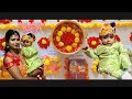 Baby first time eating  6 month complete ceremony ceremony celebration